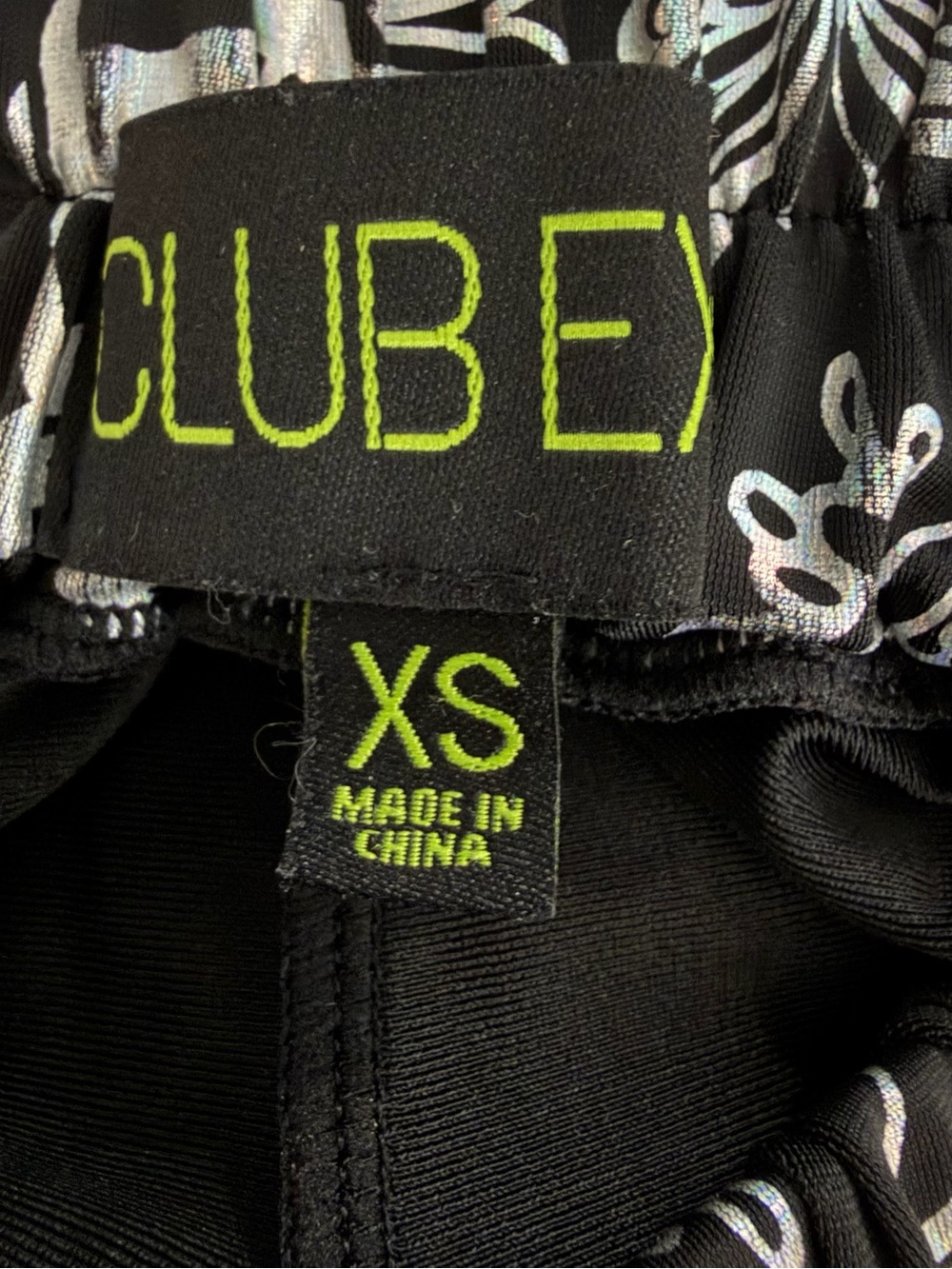 Club Exx Sweet Escape Holographic Harem Joggers XS Rave Y2K Goth - Picture 7 of 9